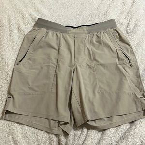 tan lulu lemon mens shorts
